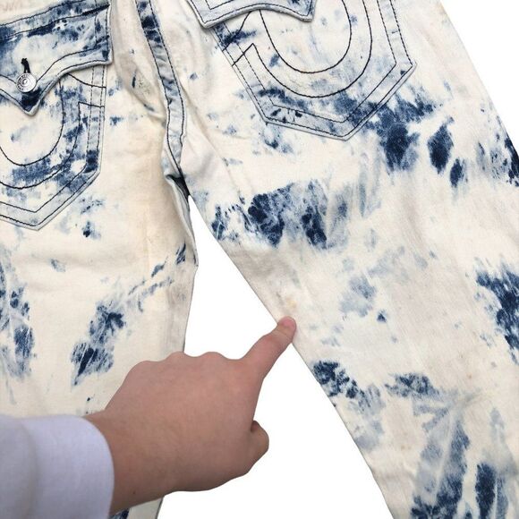 True Religion Jeans Size 32 STRAIGHT WITH FLAP - Picture 12 of 16